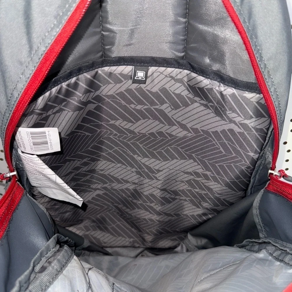 Columbia Men's Gray and Red Backpack